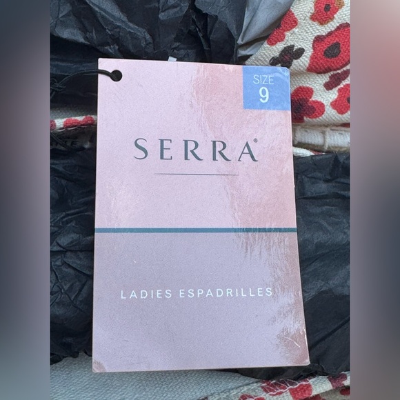 Serra floral canvas Memory Foam Slip-On Espadrilles NWT size 9 - Picture 6 of 7